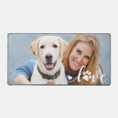 ラブポーパーソナライズされたト印刷ドッグ愛人写真 デスクマット (正面)