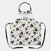 ラブポープリントドッグトリマー名 エプロン (正面)