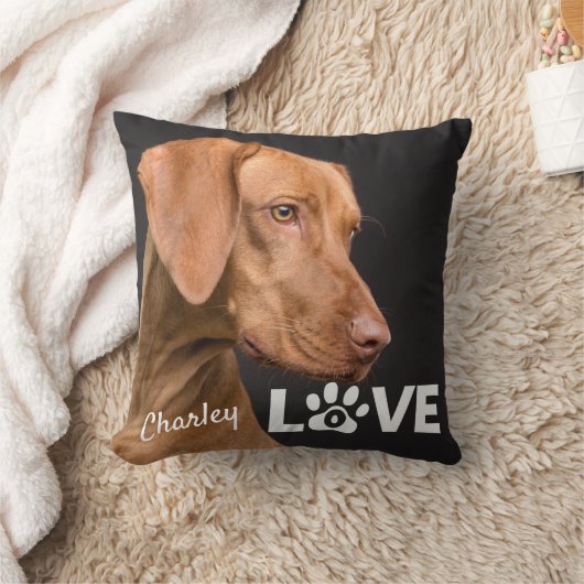 ラブポープリントパーソナライズされたフォト装飾用クッション クッション (ブランケット)