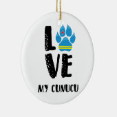 ラブマイクヌク（黒文字） -オーナメント セラミックオーナメント (右)