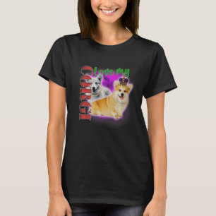 ラブマイコーギ90sスタイル通りデザイン tシャツ