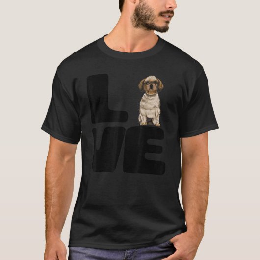 ラブマイシーズー(犬)Tzu Dog Tシャツ (正面)