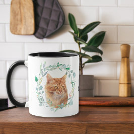 ラブマイジンジャーキャットリースコーヒーマグ マグカップ