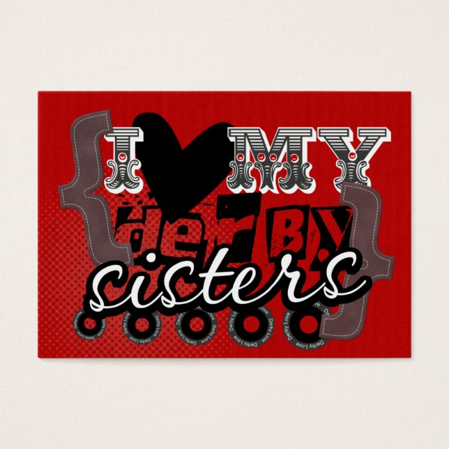 ラブマイダービーシスターズミニノートカード (正面)