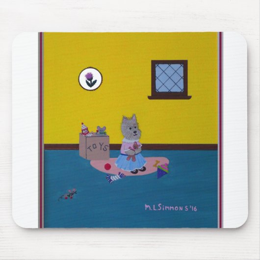 ラブマイテディベアケアンマウスパッド マウスパッド (正面)