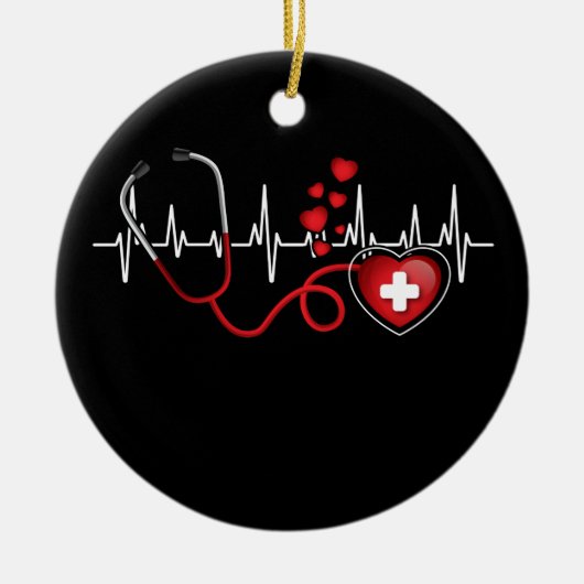 ラブマイナースハッピーバレンタインデー セラミックオーナメント (正面)