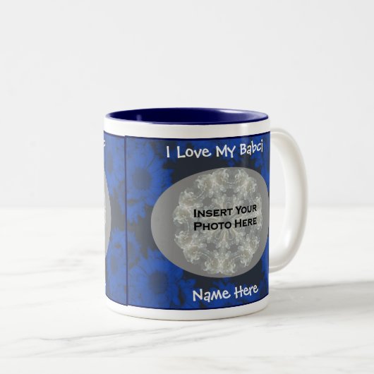 ラブマイバブチフローラポーランド祖母マグカップ ツートーンマグカップ (正面右)