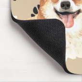 ラブマイペンブロークウェルシュコーギードッグポープリント マウスパッド (コーナー)