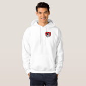 ラブマイボストンテリアフード付きスウェットシャツ パーカ (正面フル)