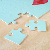 ラブマイポムポメラニア犬ドッグカスタムペット名 ジグソーパズル (側面)