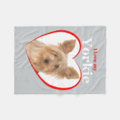 ラブマイヨークシャーテリアフリースブランケット フリースブランケット (正面(横))