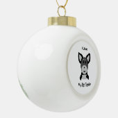 ラブマイラットテリアソックモンキー顔 セラミックボールオーナメント (左)