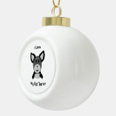 ラブマイラットテリアソックモンキー顔 セラミックボールオーナメント (右)