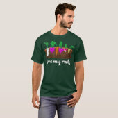 ラブマイルーツベジス農業ガーデニンググリーン Tシャツ (正面フル)