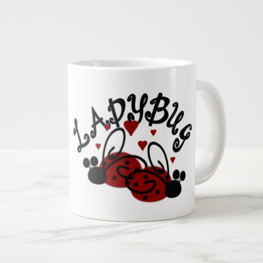 ラブマイレディバグ – ジャンボマグカップ ジャンボコーヒーマグカップ (正面右)