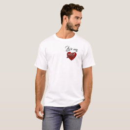 ラブマイ妻ハートデザイン Tシャツ