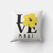 ラブマウイイエローハイビスカス クッション (裏面)