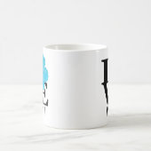 ラブマウイブルーハイビスカス11oz コーヒーマグカップ (中央)