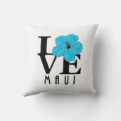 ラブマウイブルーハイビスカス クッション (裏面)