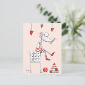 ラブマウスとハート ポストカード (スタンド正面)