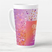 ラブマグで作られる カフェラテマグ (左アングル)