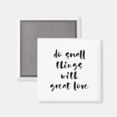 ラブマグネットで小さ素晴らしなことをする マグネット (正面/裏面)