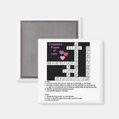 ラブマグネットのクロスワードパズル マグネット (正面/裏面)