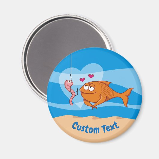 ラブマグネットの魚と餌 マグネット (正面/裏面)