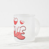 ラブマグ フロストグラスマグカップ (正面右)