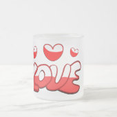 ラブマグ フロストグラスマグカップ (中央)