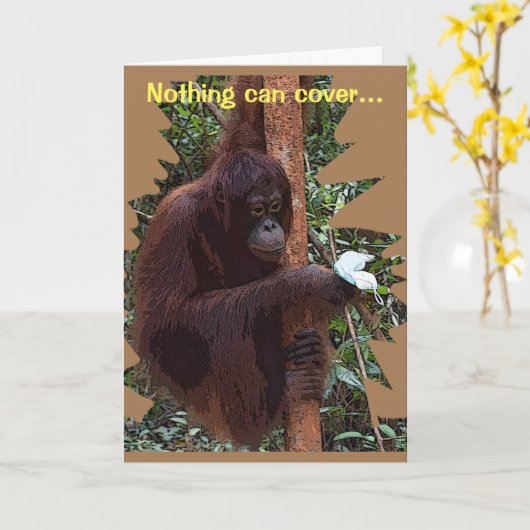 ラブマスク カード (黄色い花)