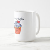 ラブマフィンブルー コーヒーマグカップ (正面右)