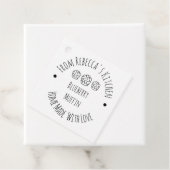 ラブマフィン素朴グッズ焼いたラベル付き手作り フェイバータグ (インサイチュ)