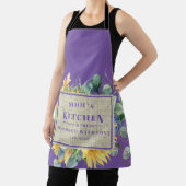 ラブママのキッチンで味付けカスタムラベンダー エプロン (インサイチュ)