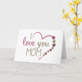 ラブママママザーズハート カード (黄色い花)