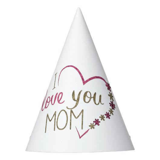 ラブママママザーズハート パーティーハット (正面)