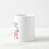 ラブママ文字と花 コーヒーマグカップ (中央)