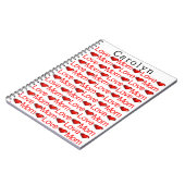 ラブママ赤いハートノート ノートブック (左側)