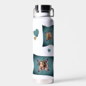 ラブママ – 写真数々のコラージュ ウォーターボトル (背面)