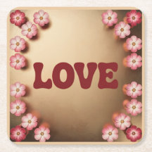 ラブマルーン金ゴールドコースターセット