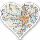 ラブマンチェスターNHヴィンテージマップ シール (正面)