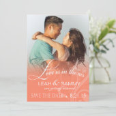 ラブミスト フォト セーブ・ザ・デート | ピンク (スタンド正面)