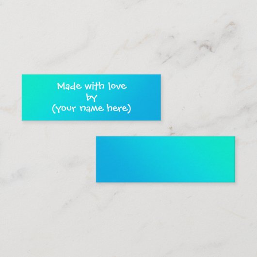 ラブミニビジネスパーソナライズされたカードで作る スキニー名刺 (正面/裏面)