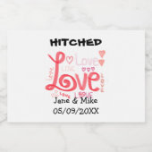 ラブミニボトルラベルセット スパークリングワインラベル (シングルラベル)