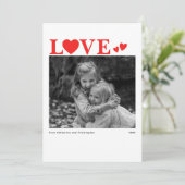 ラブミニマモダンリストレッドバレンタインデーの写真 シーズンカード (スタンド正面)