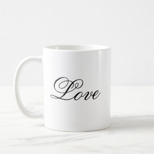 ラブミニマル文字マグ Love Cup 愛 コーヒーマグカップ