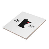 ラブミネソタセラミックタイルコースター タイル (側面)