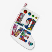 ラブミュージカルサンタクリスマスパーティー スモールクリスマスストッキング (正面 (吊り時))