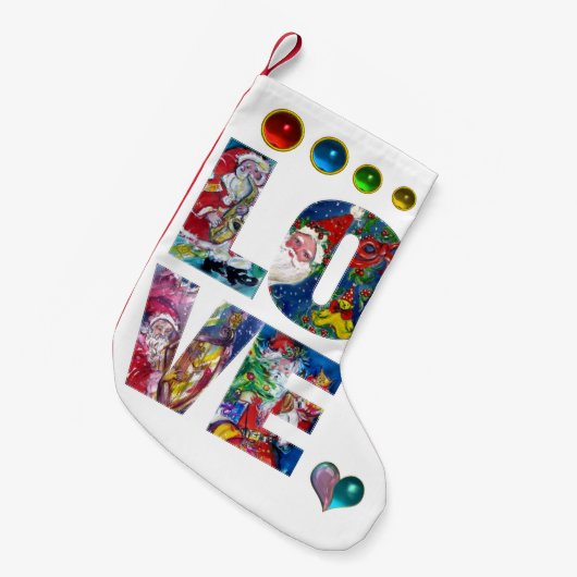 ラブミュージカルサンタクリスマスパーティー スモールクリスマスストッキング (正面 (吊り時))