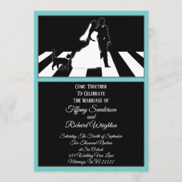 ラブミュージックの猫の結婚式招待状 招待状